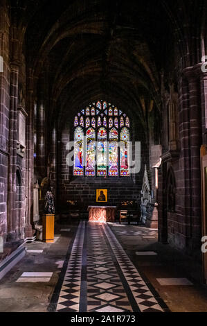 St Weburgh's Chapel, Cattedrale di Chester, Chester, Cheshire, Regno Unito Foto Stock