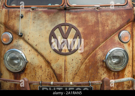 Classico Volkswagen camper Foto Stock