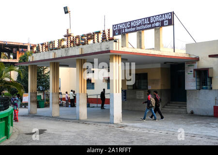 La missione cattolica Borang Ospedale della diocesi di Tezpur nello stato di Assam, il Nordest dell India, Asia Foto Stock