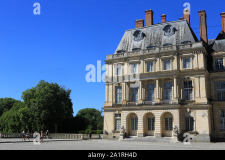 Château de Fontainebleau. La Francia. / Palazzo di Fontainebleau. La Francia. Foto Stock