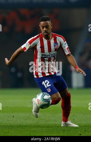 Madrid, Spagna. 28 Sep, 2019. LODI DURANTE MACTH ATLETICO DE MADRID contro il REAL MADRID A WANDA METROPOLITANO STADIUM. Sabato, 28 settembre 2019 Credit: CORDON PREMERE/Alamy Live News Foto Stock