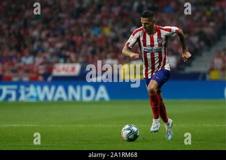 Madrid, Spagna. 28 Sep, 2019. VITOLO DURANTE MACTH ATLETICO DE MADRID contro il REAL MADRID A WANDA METROPOLITANO STADIUM. Sabato, 28 settembre 2019 Credit: CORDON PREMERE/Alamy Live News Foto Stock