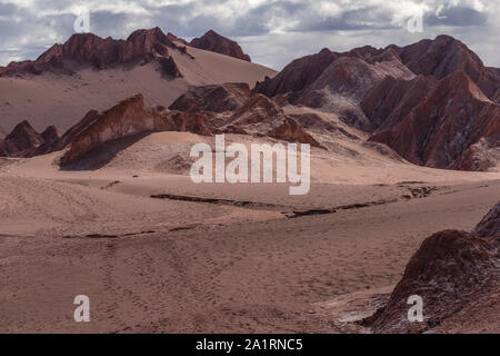 Valle de lla Muerte o Valle Della Morte, anche Valle de Marte o Valle di Marte, Antofagasta, San Pedro de Atacama, deserto di Atacama, Cile, America Latina Foto Stock