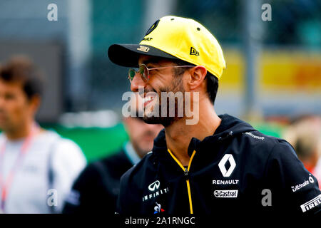 DANIEL RICCIARDO del Team Renault F1 alla Formula 1 Gran Premio d'Italia a Monza Eni il circuito di Monza, Italia. Foto Stock