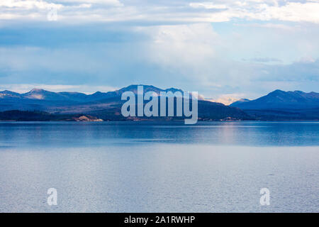 Lago di Yellowstone nel Wyoming Yellowstone Foto Stock