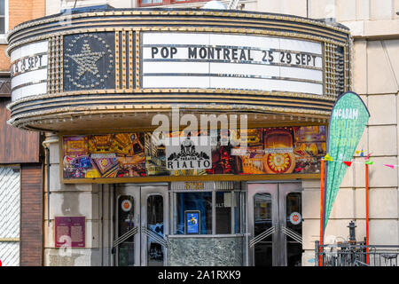 Il famoso teatro di Rialto su Park Avenue, Montreal, Canada Foto Stock