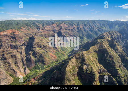 Waimea Canyon e Koke’e state Park a Kauai, Hawaii Foto Stock