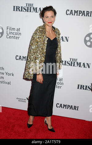 27 settembre 2019, New York, New York, USA: 27 settembre 2019 - New York, New York - Maggie Gyllenhaal. "The Irishman" 57° New York Film Festival tenutosi presso Alice Tully Hall, Lincoln Center. Credito fotografico: AdMedia Foto Stock
