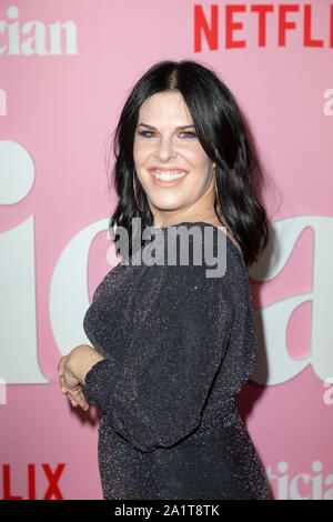NEW YORK, NY - 26 settembre: Alexis Martin Woodall assiste la premiere di Netflix "politico" al Teatro DGA il 26 settembre 2019 a New York Foto Stock