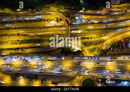 Rush Hour a Kowloon di Hong Kong Foto Stock