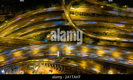 Rush Hour a Kowloon di Hong Kong Foto Stock