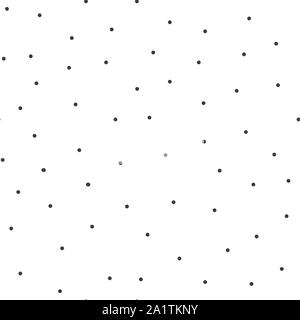 Nero Spot rotondo texture. Cerchi di sfondo di ricamo. Polka Dot motif. Superficie perfetta design pattern con ornamento circolare. Carta digitale con Illustrazione Vettoriale