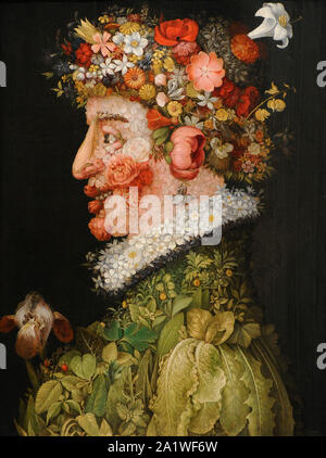 Giuseppe Arcimboldo (1527-1593). Pittore italiano. Allegoria della Primavera, ca.1563. San Fernando Accademia Reale di Belle Arti. Madrid. Spagna. Foto Stock