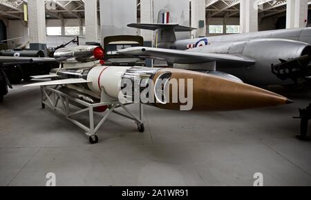 Bristol Bloodhound Mk1 Missile presso l'Imperial War Museum Duxford Foto Stock