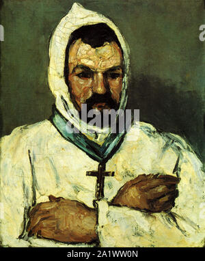 Ritratto di Zio Dominique come un monaco da Paul Cézanne Foto Stock