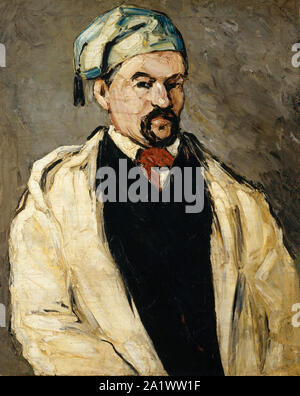 L'Homme au bonnet de coton, da Paul Cézanne. L'uomo in un tappo di cotone, Ritratto di Zio Dominique da Paul Cézanne Foto Stock