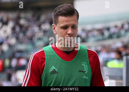 Torino , Italia . Il 28 settembre 2019 . Campionato italiano A. Juventus FC vs Spal . Wojciech Szczesny della Juventus FC. Foto Stock