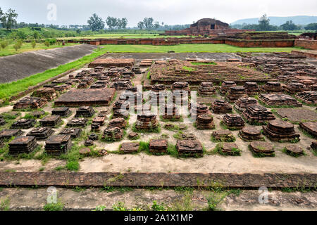 Il monumento storico di Vikramshila University, Bihar, in India. Foto Stock