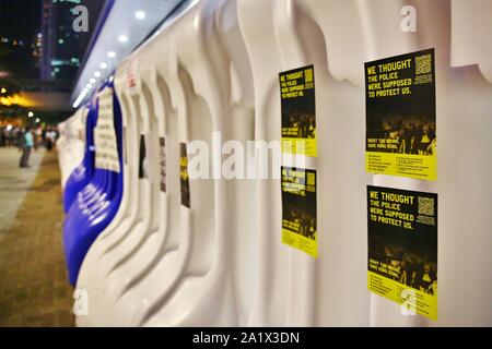 Hong Kong, Cina. 28 Sep, 2019. Centinaia di migliaia di persone partecipano a un assembly a Tamar Park, Admiralty, segna il quinto anniversario del Movimento di ombrello in Hong Kong. Credito: Gonzales foto/Alamy Live News Foto Stock