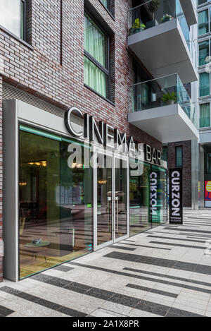 Il Curzon Cinema Aldgate - Il nuovo Curzon cinema sul Goodman i campi di sviluppo nella zona est di Londra Foto Stock