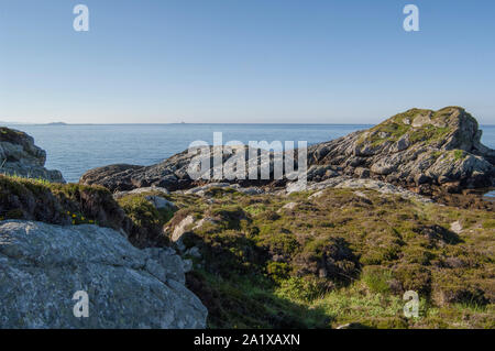 Paesaggi costieri, Isola di coll, Ebridi Interne, Scozia Foto Stock
