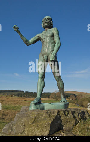 Giovanni Battista, Glenkiln statue, Glenkiln, Dumfries and Galloway Foto Stock