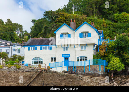 Ferryside ex casa di autore Daphne Du Maurier. Bodinnick da Fowey, Fowey, Cornwall. Foto Stock