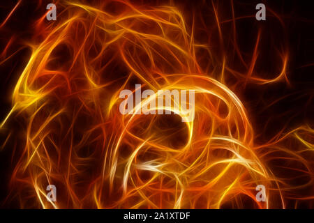 Rosso plasma astratta curva di movimento morbido sfondo del fascio Foto Stock