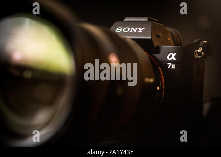 Sony A7III mirrorless fotocamera digitale Foto Stock