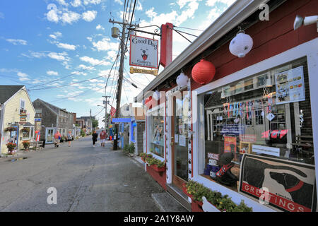 Collo Bearskin quartiere di Rockport Massachusetts Foto Stock