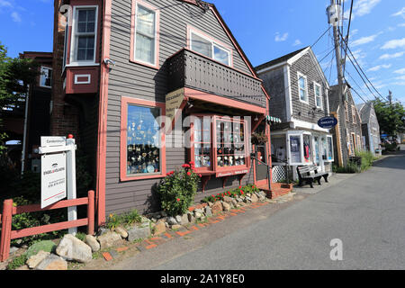 Collo Bearskin quartiere di Rockport Massachusetts Foto Stock