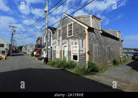 Collo Bearskin quartiere di Rockport Massachusetts Foto Stock