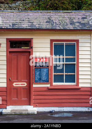 Ladies Room, Goathland Stazione, North Yorkshire Moors Railway, UK. Foto Stock