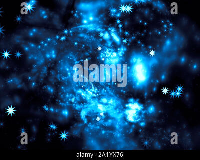 Luminoso spazio sfocata sullo sfondo a tema - abstract generati digitalmente immagine Foto Stock