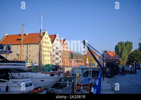 Marina - Impressioni da Danzica Danzica (in tedesco) una città portuale sulla costa baltica della Polonia Foto Stock