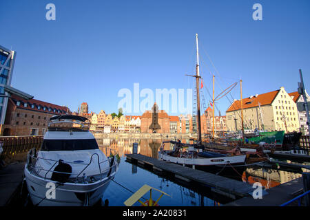 Marina - Impressioni da Danzica Danzica (in tedesco) una città portuale sulla costa baltica della Polonia Foto Stock