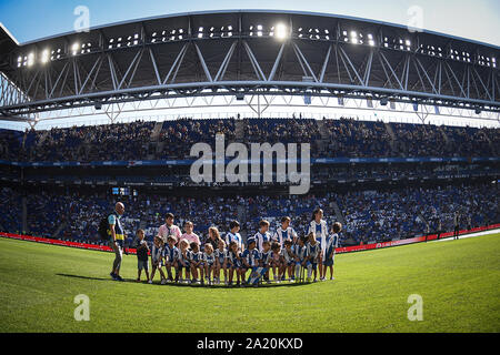 Barcellona, 29-09-2019. RCD Espanyol tifosi durante un match day. Foto Stock