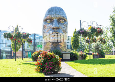 Gerrard Winstanley giardini, il Wiend, Wigan, Greater Manchester, Inghilterra, Regno Unito Foto Stock