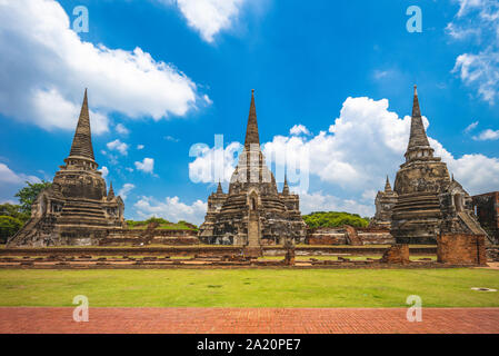 Wat Phra Si Sanphet ad Ayutthaya, Thailandia Foto Stock