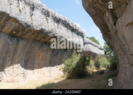 Ciudad Encantada (inglese: Città incantata), Spagna - 24 agosto 2019 - un sito geologico nei pressi della città di Cuenca Foto Stock