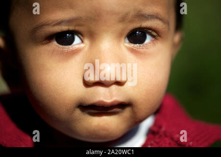 Sorridente adorabile bambino asiatico Foto Stock