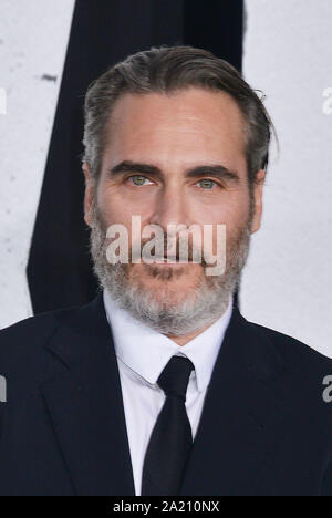 Los Angeles, Stati Uniti d'America. 28 Sep, 2019. Joaquin Phoenix 09/28/2019 La premiere del "Jolly" tenutasi presso la leva TCL Chinese Theatre di Los Angeles, CA Credito: Cronos/Alamy Live News Foto Stock