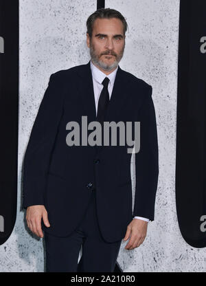 Los Angeles, Stati Uniti d'America. 28 Sep, 2019. Joaquin Phoenix 09/28/2019 La premiere del "Jolly" tenutasi presso la leva TCL Chinese Theatre di Los Angeles, CA Credito: Cronos/Alamy Live News Foto Stock