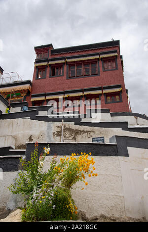 Vista sul monastero di Thiksay in Ladakh, India Foto Stock