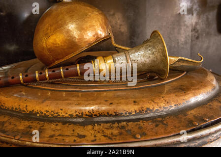 Interno del monastero Thisey in Ladakh, India Foto Stock