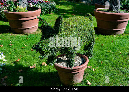 Castello barocco con giardino barocco in Ludwigsburg, Germania Foto Stock