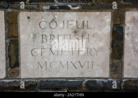 Cajeul CWGC British cimitero di St-Martin-Sur Cojeul vicino a Arras Foto Stock