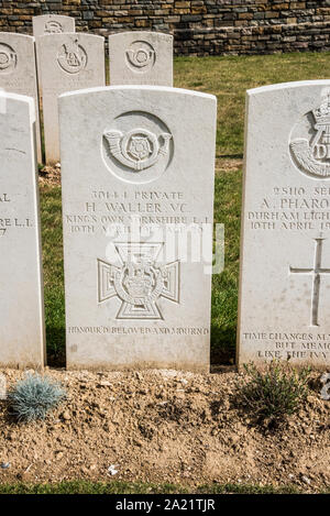 Cajeul CWGC British cimitero di St-Martin-Sur Cojeul vicino a Arras Foto Stock