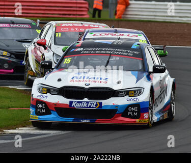 Tom olifante, BMW 330i M Sport, BTCC campionato, BTCC Silverstone, Domenica, 29 settembre, 2019, Autosport, British Touring Car Championship, BTCC, Foto Stock