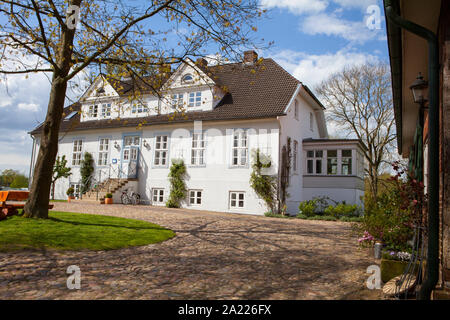 Amtshaus, Manor House, Castello di Bederkesa, Bad Bederkesa, Bassa Sassonia, Germania Foto Stock